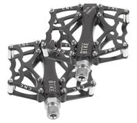 Nylon Bike Pedals with Bearing Axle for Mountain Cycling | Black Finish, Enhanced Foot Grip, Commuter and Urban Riding, Sold as Pair for Bikes