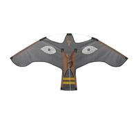 Nylon Bird Repeller Kite - Reflective Flying Hawk for Scaring Birds, Steel Rod Scare Device for Garden Fields Protection, Outdoor Bird for Farm Crops 120x66cm