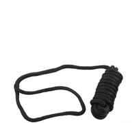 Nylon Boat Mooring Line 5/8in 6M Double Braid Dock Rope | Rapid 10s setup, pre-formed eye loop, easy handling, fits standard cleats, black color