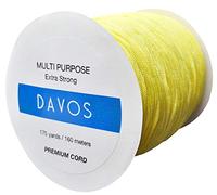 Nylon Braided Cord Thread 1.5mm x 175 Yards for Jewelry Making String Beading Shamballa Necklaces Bracelets Lift Shade Cord Window Blind Arts Crafts DIY Extra Strong (Yellow)