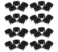 Nylon Brake Line Clamp, 100 pcs Dual Hole Automotive Repair Clip(Black) | Double Clip Structure, Secure Fit without Drilling, Heat and Deformation Resistant, Reduces Vibration and Friction