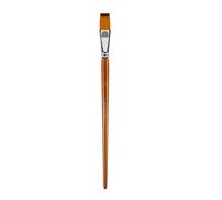Nylon Bristle Painting Brush Various Head Shape Artist Brush Watercolor Oil Acrylic Artwork Comfortable Long Handle Nylon Bristles Paint Brushes for Artists
