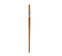 Nylon Bristle Painting Brush Various Head Shape Artist Brush Watercolor Oil Acrylic Artwork Comfortable Long Handle Nylon Bristles Paint Brushes for Artists