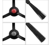 Nylon Bristle Side Brush for Eufy for anker Robot Vacuum Nylon(8pcs) | Robust plastic hub, flexible nylon fibers, resists wear, sustained performance, compatible with for anker models