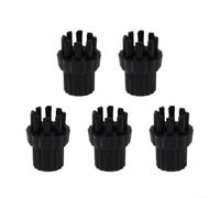 Nylon Brush Head Replacement for Steam Mop Systems Compatible with Steam Cleaners for Cleaning Oven Racks Grill Grates and Light Diffusers (5pcs)