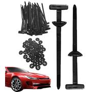 Nylon Buckle Cable Tie - Cable Ties Tool, Buckles Zip Tie Holders | Cable Tie Buckle for Repair, Robust Material 100 X Zip Tie Holders, Uv-Resistant Fastener for Home Machine Car Daily Repair Needs