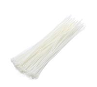 Nylon Cable Ties, 100PCS 3 X 100-200mm 4x150/200 Multicolour Cable Wire Zip Ties Self Locking Nylon Tie(White,3x100mm)