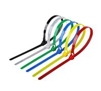 Nylon Cable Ties, 50PCS 5 * 200 Cable Zip Tie Nylon Ties Loose SlipknotOrganizer Detachable(White)
