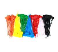 Nylon Cable Ties, 7 Colours, 250 Pieces, Heavy Duty Cable Ties, Cable Organizer for Cable Organization | Home Office, School, Vehicle, Desk, Hotel, Data Center, Industrial Cable Management T