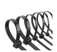 Nylon Cable Ties Self-Locking Black Zip for Home Organization, Garden, DIY Crafts-250/500pcs/Bag Cable Management(5x200mm)