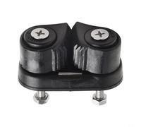 Nylon Cam Cleat, Rope Clamp Bearing, 2 Row Cams Gear DESIGNs, Horned Entrance for Easy Insertion, Wear Resistant Plastic Base, Stable Grip for Marine Kayak Saili(small size)