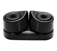 Nylon Cam Cleat with Leading Loop, 2.5 in / 6.4 cm Double Rope Tensioner, Roller Ball Automatic Rope Clamp, Cord Locker for Gym Equipment, Boat, Marine and Rope Control Uses