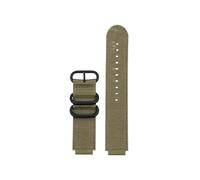 Nylon Canvas Watch band Fit for Casio WS-1600H AE-1200 AE-1300(Army green-black,For AE-1200/AE1300)