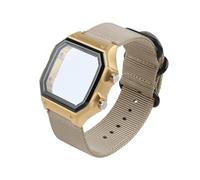 Nylon Canvas Watch band Fit for Casio WS-1600H AE-1200 AE-1300(C khaki,For WS-1600H)