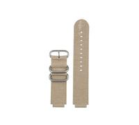 Nylon Canvas Watch band Fit for Casio WS-1600H AE-1200 AE-1300(Khaki-silver,For AE-1200/AE1300)