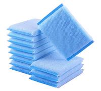 Nylon Cleaning Scrub Pad 12 Pack,Long-Lasting and Reusable Dishwashing Sponge,All-Purpose Scouring Pads Sponge for Kitchen,Bathroom