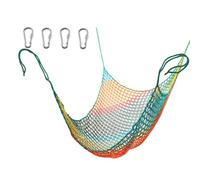 Nylon Climbing Cargo Net for Outdoor Playground Jungle Gym Stair | Knotless double layered nylon polyester tetoron; reinforced edges; includes 1 net 4 carabiners 1 storage bag