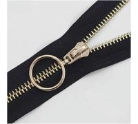 Nylon Coil Zippers,Invisible Zippers, Close-End 15-45cm Zipper, 1piece Metal Zipper for Sewing Zip #5 Zipper (Color:Black Gold Tooth, Size:25cm)(Color:Black(Color : Black Gold-25cm-Black Gold Tooth