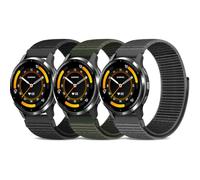 Nylon Compatible with Garmin Venu 3 Venu 2 Watch Band Venu 4 45mm, 22mm Adjustable Farbic Hook&Loop Wristband for for Amazfit Bip 5/Bip 6/GTR 4/3 Pro/3/2/2e/Forerunner 265/255/Vivoactive 4