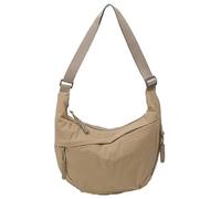Nylon Crescent Crossbody Bag for Women Shoulder Tote Handbag Casual Sling Bag Dumpling Purse Bag for Outdoor Travel, A-apricot, M