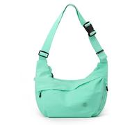 Nylon Crescent Crossbody Luna Bag for Women Men Moon Shoulder Spacious Lightweight Sling Casual Hobo Dumpling Purses, A-light Green