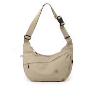 Nylon Crescent Crossbody Luna Bag for Women Men Moon Shoulder Spacious Lightweight Sling Casual Hobo Dumpling Purses, A-beige