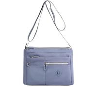 Nylon Crossbody Purse for Women Casual Daily Large Capacity Crossbody Messenger(Lt Blue)
