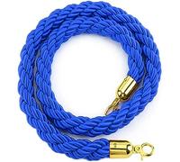 Nylon Crowd Control Rope with Hooks - Queue Management Ber Rope for Event & Facility Personnel Systems - Durable People-Restricting Cable for Effective Crowd Management