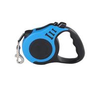 Nylon Dog Leash Retractable Roulette Puppy Traction Rope Travel Walking Hiking Automatic Extending Pet Supplies 1Pcs(Blue-black,5m)