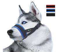 Nylon Dog Muzzle for Small,Medium,Large Dogs Prevent from Biting,Barking and Chewing,Adjustable Loop(XXL/Blue)