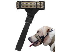 Nylon Dog Muzzle, Prevent Unwanted Chewing Dog Mouth Muzzle Night Reflection | Exbert for Large Dog Training Supplies for Home Outdoor Play, Walk, Travel, Photography