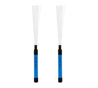 Nylon Drum Brushes 1 Pair for Jazz Cajon Percussion(Blue)