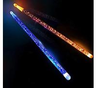 Nylon Drumsticks, Bright LED Light Up Light Up Glow In The Dark Night Light,Durable Professional Musical Exercise(E)