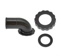 Nylon elbow pipe connector assembly for diving BC airway hose, designed for secure connection to K valve and backfly fittings