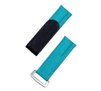 Nylon Fabric Leather 20mm Colorful Watchband for Strap Daytona Submariner GMT Yacht-Master DateJust Watch Band (Color : Green Blk Buckle, Size : 20mm)