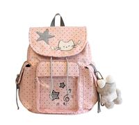 Nylon Fabric Schoolbag Large Capacity Y2K Ita Schoolbag Drawstring