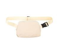 Nylon Fanny Pack, Adjustable Belt Large Capacity Waist Bag 600D Nylon Fashion Fanny Waist Pouch for Woman, Adult Fitness, Walking, Hiking (Nude)