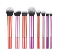 Nylon Fiber 8PCS/set Makeup Brush Set Artistry Brushes Kabuki Powder Brush Eyeshadow Stippling Brush Premium Synthetic Make Up Brush Set For Contouring Concealer Foundation Powder Eye Shadows Brush