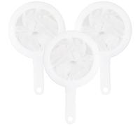 Nylon Fine Mesh Strainer Set，3PCS 120/200/300 Mesh Plastic Fine Mesh Colander with Press Rod Ultra-Fine Nylon Mesh Sieve Household Sieve for Juice Tea Coffee Oils