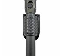 Nylon Flashlight Holster - D-Shaped Duty Belt Torch Carrier With Elastic Strap | Compact, Lightweight Flashlight Holder For Security, Law Enforcement, Outdoor Use, And Hands- Convenience