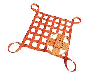 Nylon Flat Sling Lift Net - Elastic Safety Protection Net Construction Straps 4x4M Heavy-Duty Lifting and Securing Solution for Various Applications
