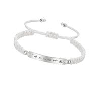 Nylon Friendship Band with Metal Plate Engravable Handchain Jewelry Accessory Great for Graduation Souvenirs Adjustable Friendship