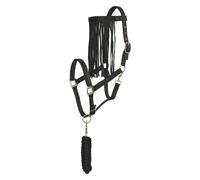 Nylon halter and lead rope set for horse with fly browband Imperial Riding
