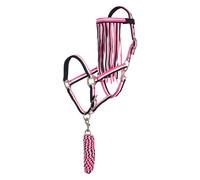 Nylon halter and lead rope set for horse with fly browband Imperial Riding