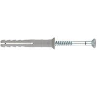 Nylon Hammerfix Screws 6 X 40mm (Pk50), External Length 40mm, Fastener Material Nylon (Polyamide), Fastener Plating Zinc, Head Type Pozidriv, Product Range Fischer Fixings - Hammerfix Screws, Thread S