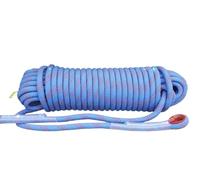 Nylon Heavy Duty Rope, 18mm static climbing rope, multi-color, 15-200 meters, with 2 steel hooks(Blue,18mm x 30m)
