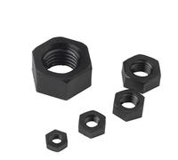 Nylon Hex Nuts DIN934 M2 M2.5 M3 M4 M5 M6 M8 M10 M12-20-50PCS White/Black Plastic Fasteners for Various Applications(Black,M10 20pcs)