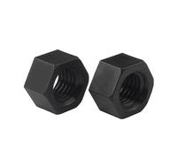 Nylon Hex Nuts Vibration-Proof Plastic Fasteners 10/20pcs DIN934 Black M2 M2.5 M3 M4 M5 M6 M8 M10 M12(M12 (10pcs))