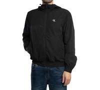 Nylon Hooded Windbreaker Jacket Black XL