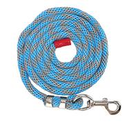 Nylon Horse Lead Rope, Friction - Free Tug - Resistant Livestock Lead Rope with Thickened Alloy Hook, 11.5ft for Horses, Cattle, Dogs and Farm Animals (Blue Grey)